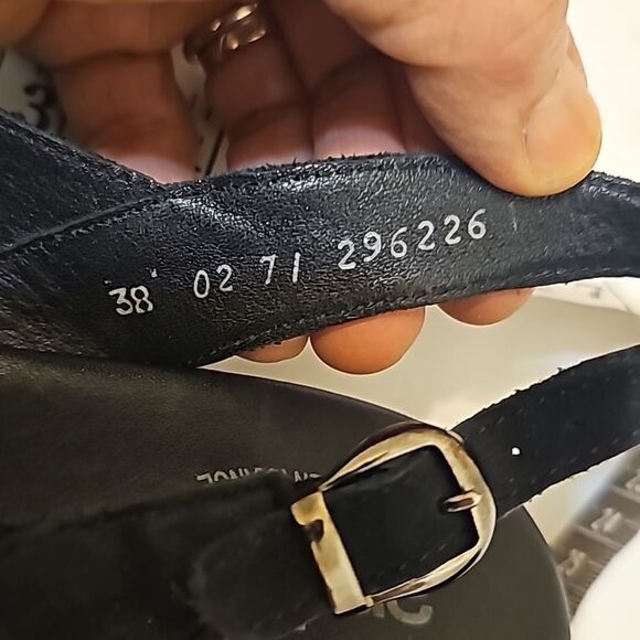 ARCHE  Heeled Peep Toe Slingback Pumps EU 38/US 8 - Made in FRANCE - Picture 6 of 6